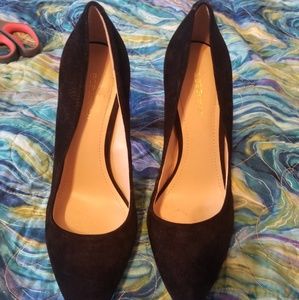 Black velvet pumps by bcbg international